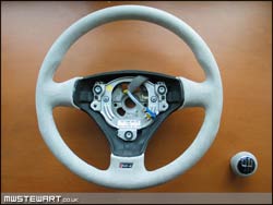 RS4 Alcantara Steering wheel & Gearknob