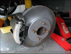 ST170 front brake setup